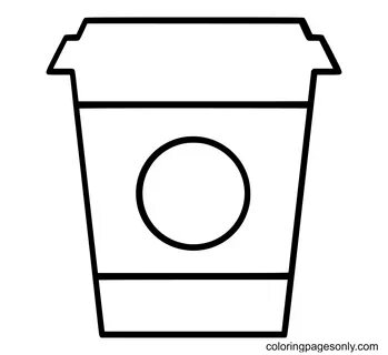Starbucks Cup ultra circle Coloring Pages - Starbucks Colori