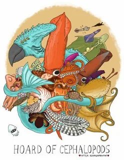 iguanamouth: kalenknowles Hoard of Cephalopods Dragon art, C