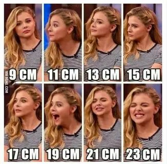 How girls react to different sizes. - 9GAG