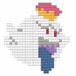 King Boo Perler patterns, Cross stitch patterns, Pixel art d