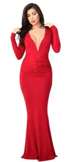Anastasia Red Maxi Dress