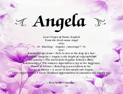 Angela Nancy Name, Greek Names, Personal Integrity, Name Games, I Love My D...