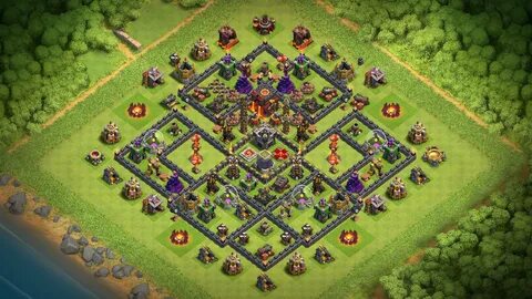 NEW Town Hall 10 TH10 Base with REPLAYS 2018 September