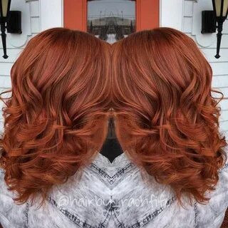 Gorgeous and dimensional red copper created using redken chr