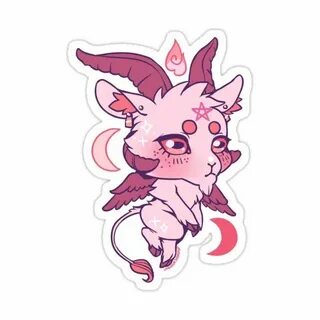 Baphomet Sticker by Lavendersodapop Kawaii aufkleber, Niedli