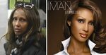 Iman - with/without photoshop & makeup Beauty hacks, Beauty,