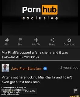Exclusive Add To Share Download Mia Khalifa popped a fans ch