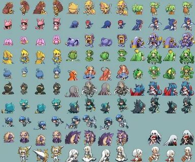 Mega Moemon Fire Red Sprites All in one Photos