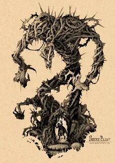 Blight Needle Plant monster, Dnd art, Dungeons and dragons