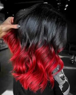 Red and Black Hair: Ombre, Balayage & Highlights