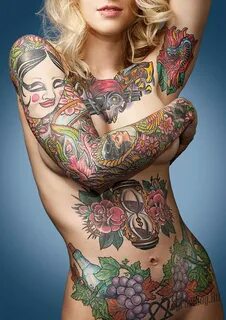 Большие женские татуировки (59 фото)