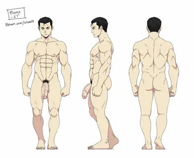 Male nude anime