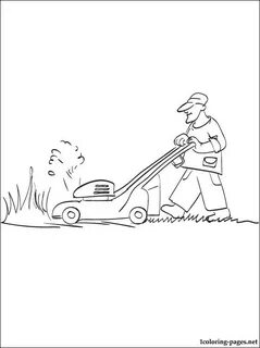 Lawn Mower Coloring Pages - Coloring Home