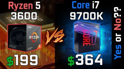 Ryzen 5 3600 vs Core i7-9700K Gaming Benchmarks Comparison -