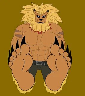 Leomon's Digimon Feet Tease by JohnHall -- Fur Affinity dot net