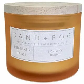 Sand + Fog Pumpkin Spice Scented Candle Hello Fall Top - can