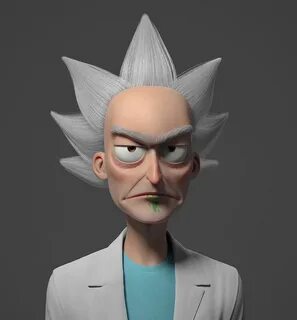 Rick Sanchez by guzzsoares Cartoon 3D CGSociety Swag cartoon