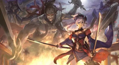 Miyamoto Musashi Fate Grand Order - живые обои аниме СКАЧАТЬ