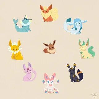 Pin by Lissett Negron on eevees!♡ ♡ Pokemon eevee, Cute poke