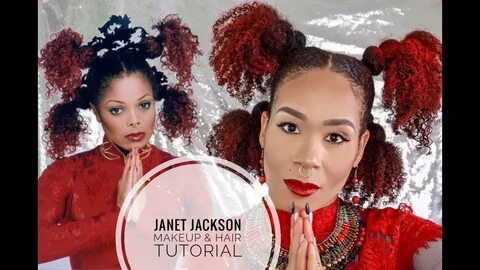 Janet Jackson Makeup & Natural Hairstyle Tutorial - Together