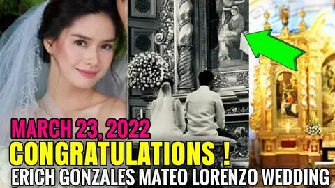 TOTOO NGA ! ERICH GONZALES and MATEO LORENZO WEDDING Today M