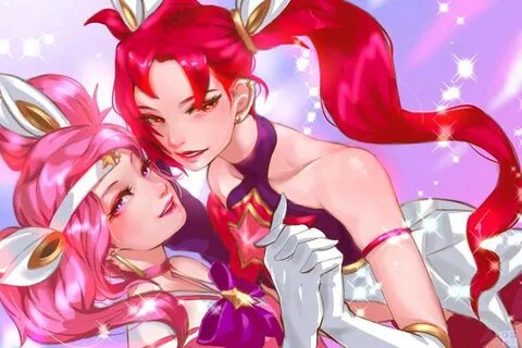 Star Guardian Jinx x Lux by 옆탕 - Imgur