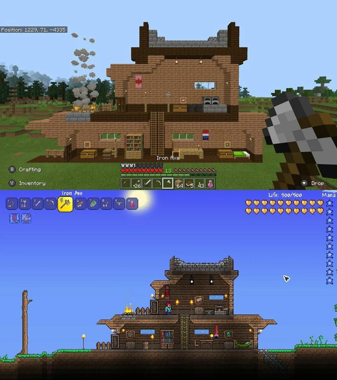 Minecraft vs terraria vs фото 20