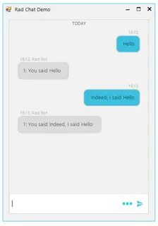 Azure Chat Bot Chat Telerik UI for WinForms