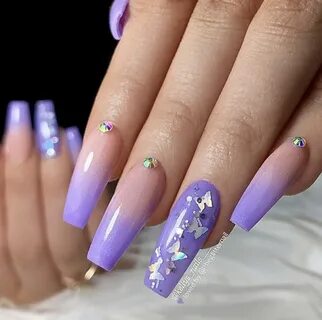 Pin by Gisela Garza on Nail Decor Purple ombre nails, Purple