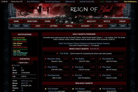 Free Online Vampire Games Reign Of Blood