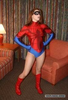 Girls dressed as Spider-Man. Page 1