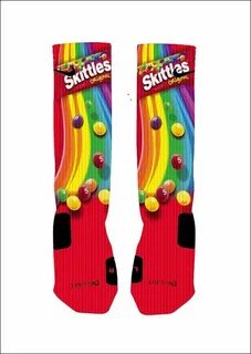 Custom Skittles Candy Socks Custom Nike Elite by NikkisNameG