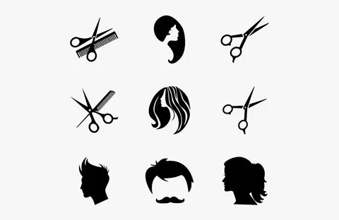 Barber Clipart Vector - Hair Stylist Icons , Free Transparen