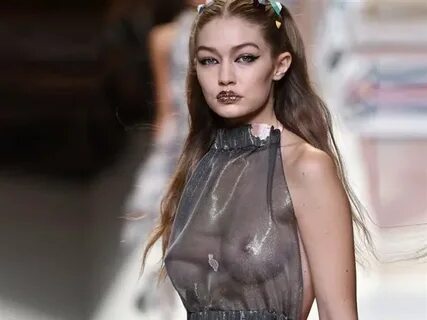 Gigi Hadid Shows Her Boobs In Milan