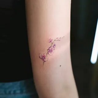 Afbeeldingsresultaat voor simple orchid tattoo Tiny tattoos,