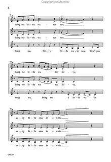 Bring Me Little Water, Silvy (SSAA) By - Octavo Sheet Music 