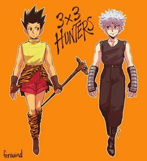 feriowind в Твиттере: "hxh/3x3 eyes crossover :3c.