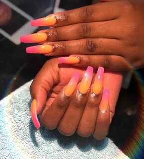 Pin by 𝐊 ᥫ ᭡. on DG’s. Pink ombre nails, Coffin nails design