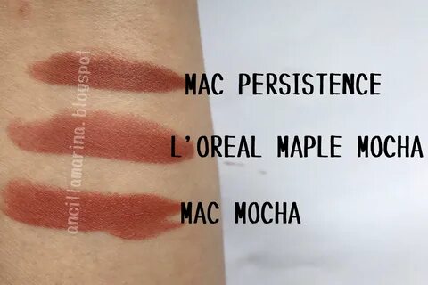 MAC Persistence vs L'OREAL Maple Mocha vs MAC Mocha. In real