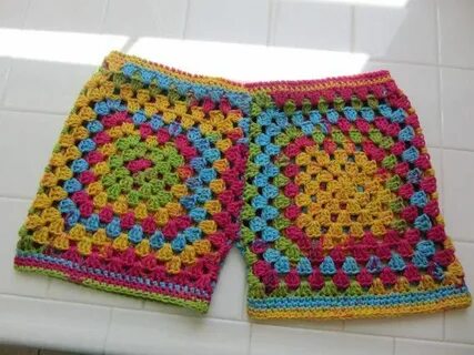 Items similar to Granny Square Crochet Shorts on Etsy Vestid