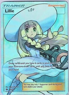 Lillie Full Art Pokemon Trainer Card Supporter Sun & Moon Ba