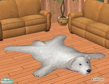 The Sims Resource - Faux polar bear skin rug