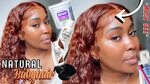 Natural Baby Hair Install MUST SEE Black To Ginger Curly Fro