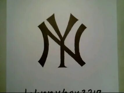How To Draw New York Yankees Logo Step By Step Doodle Sketch