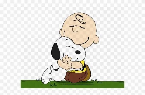 Charlie Brown And Snoopy Hug - Free Transparent PNG Clipart 