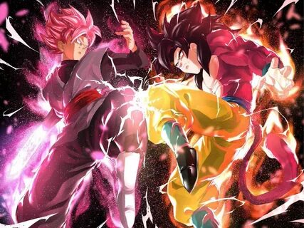 Goku black vs Goku 4 Dragon ball, Anime dragon ball super, D