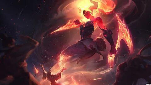 Infernal 'Akali' Splash Art (8K) - League of Legends (LOL) P