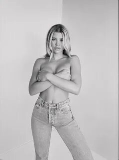 Sofia Richie tactical topless photoshoot for new Rolla's jea