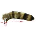 Love Faux Raccoon Tail Butt Anal Plug Sexy Romance Sex Funny