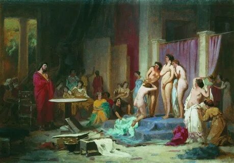 "Apelles Chooses Nudes" Fyodor Bronnikov - Artwork on USEUM